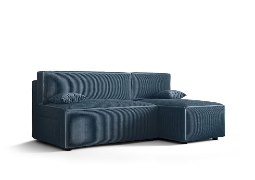 Veneti Pohodlná sedačka s úložným priestorom RADANA - modrá